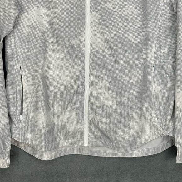 Athleta Jacket Womens Large Gray Full Zip Hoodie Running Activewear Windbreaker - Picture 3 of 14